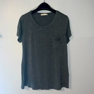 Active Basic Gray Jersey Short Sleeve Tee New Without Tags
